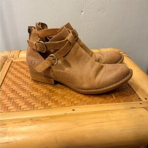 Brown Born ankle boots